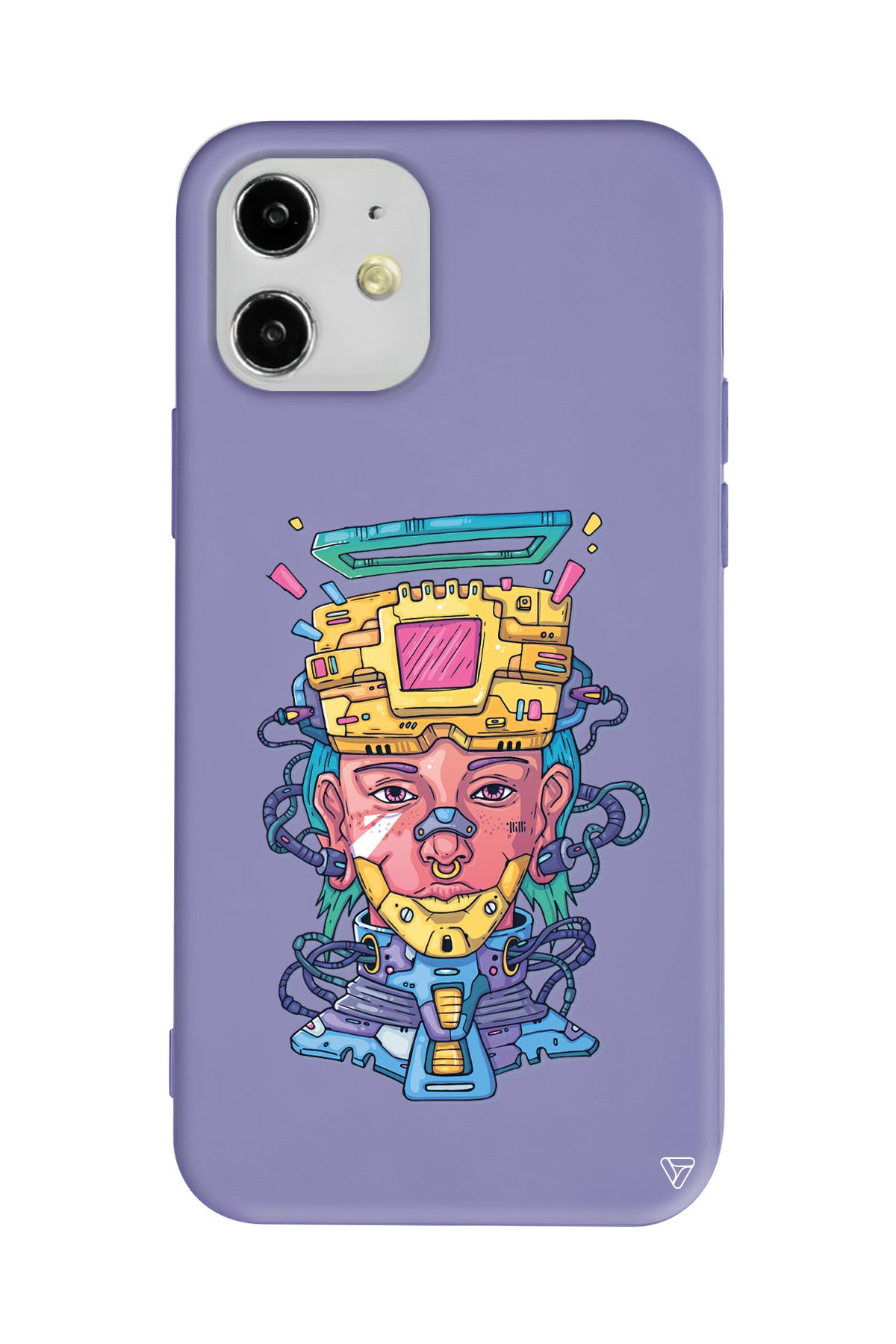 Cyperpunk Lansman Model İçi Kadife Silikon Telefon Kılıfı