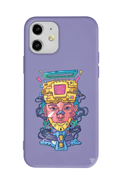 Cyperpunk Lansman Model İçi Kadife Silikon Telefon Kılıfı