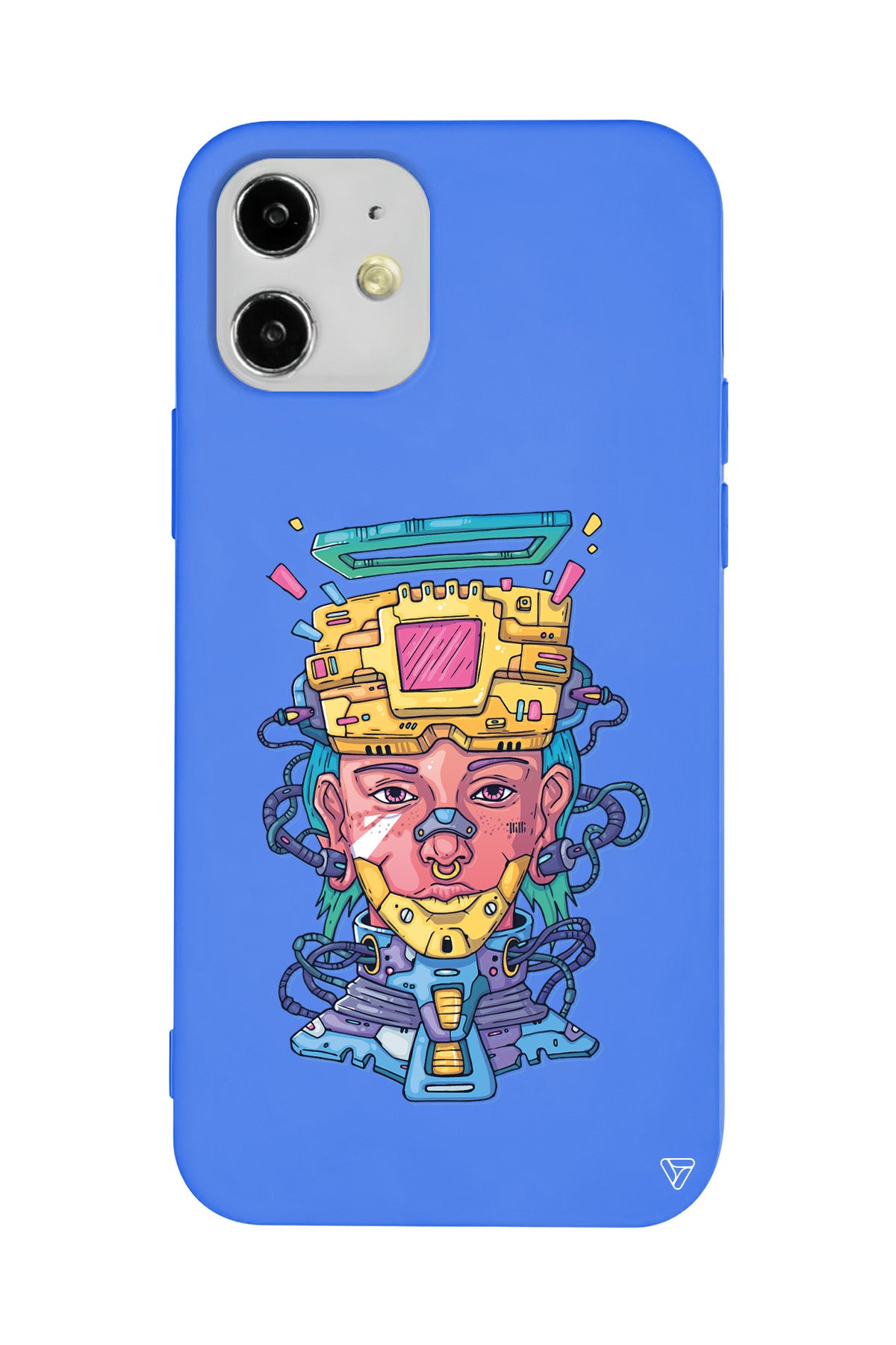 Cyperpunk Lansman Model İçi Kadife Silikon Telefon Kılıfı