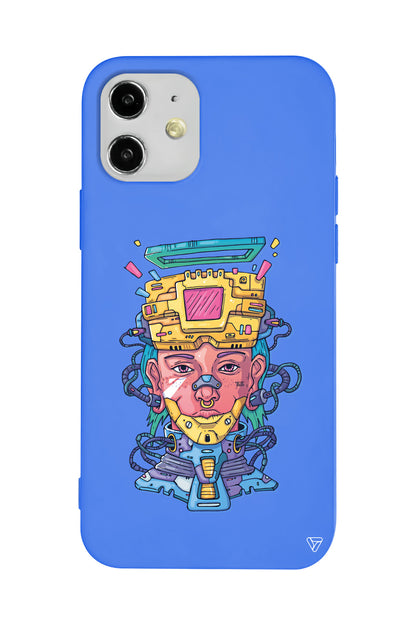 Cyperpunk Lansman Model İçi Kadife Silikon Telefon Kılıfı