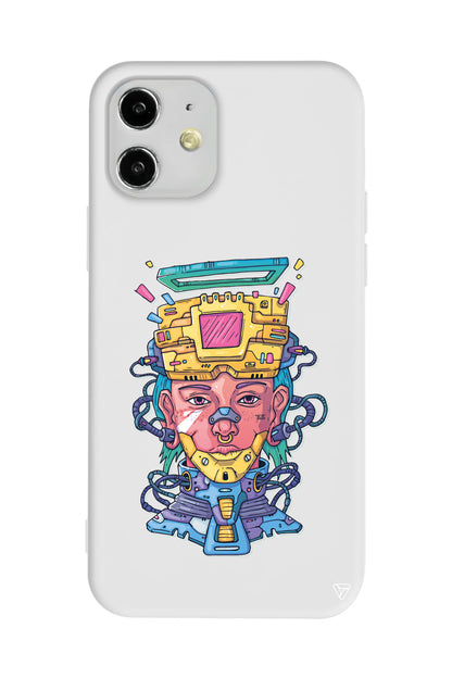 Cyperpunk Lansman Model İçi Kadife Silikon Telefon Kılıfı