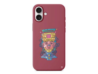 Cyperpunk Lansman Model İçi Kadife Silikon Telefon Kılıfı