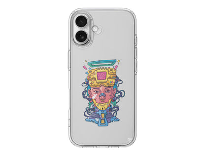 Cyperpunk Lansman Model İçi Kadife Silikon Telefon Kılıfı