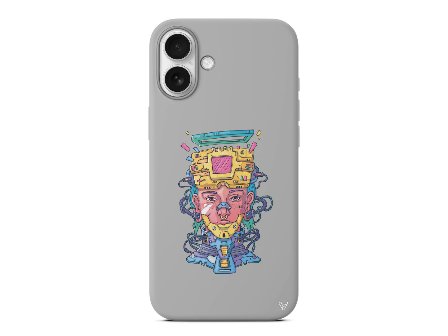 Cyperpunk Lansman Model İçi Kadife Silikon Telefon Kılıfı