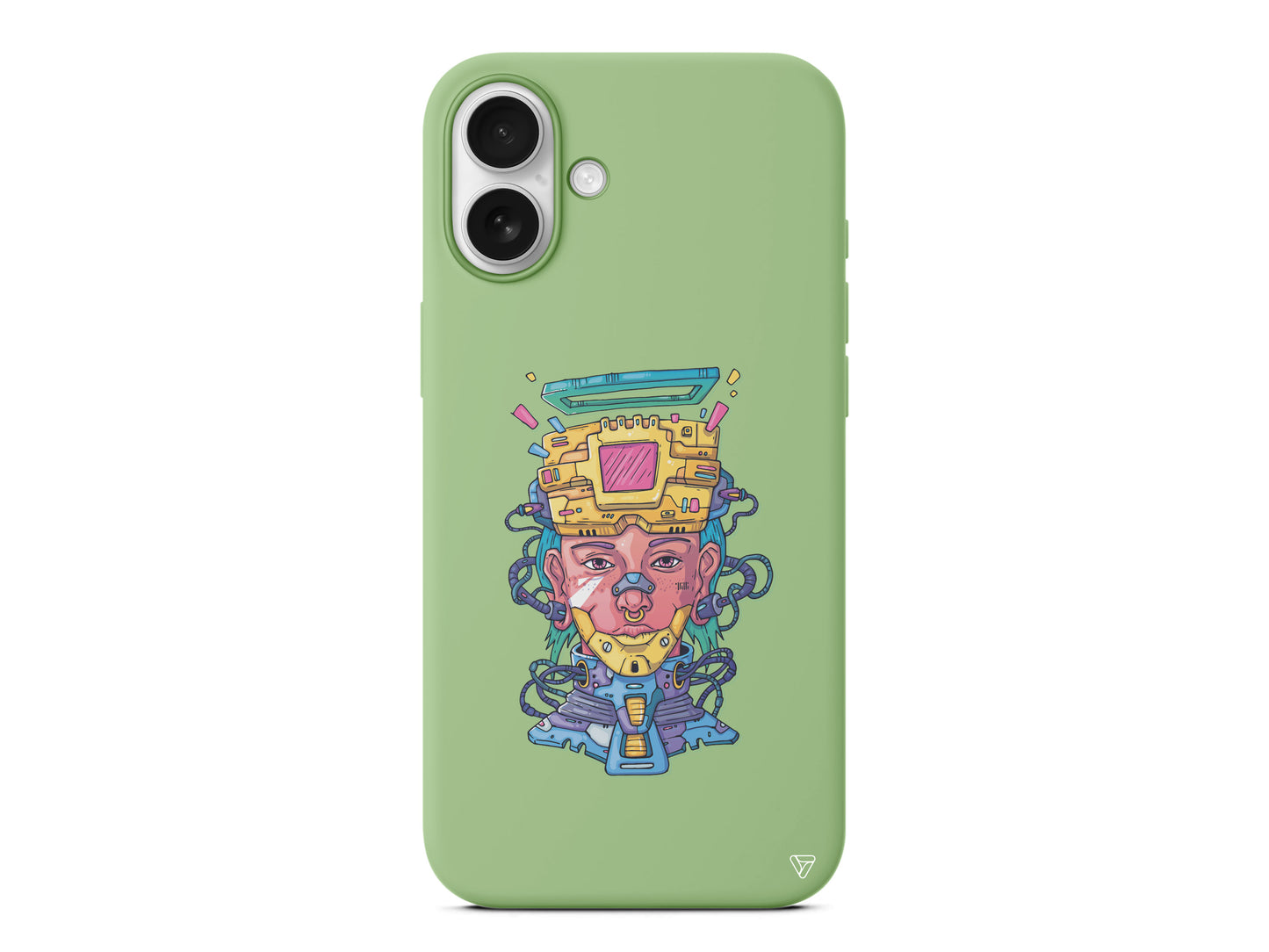 Cyperpunk Lansman Model İçi Kadife Silikon Telefon Kılıfı