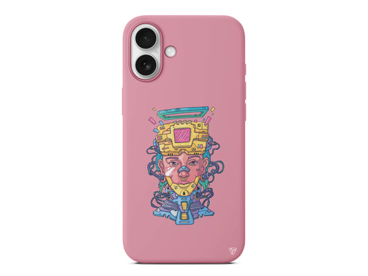 Cyperpunk Lansman Model İçi Kadife Silikon Telefon Kılıfı – Plus Serisine Özel