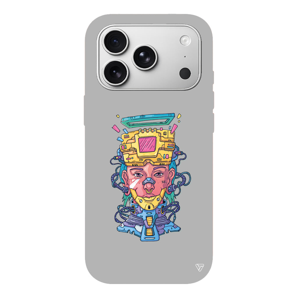 Cyperpunk Lansman Model İçi Kadife Silikon Telefon Kılıfı