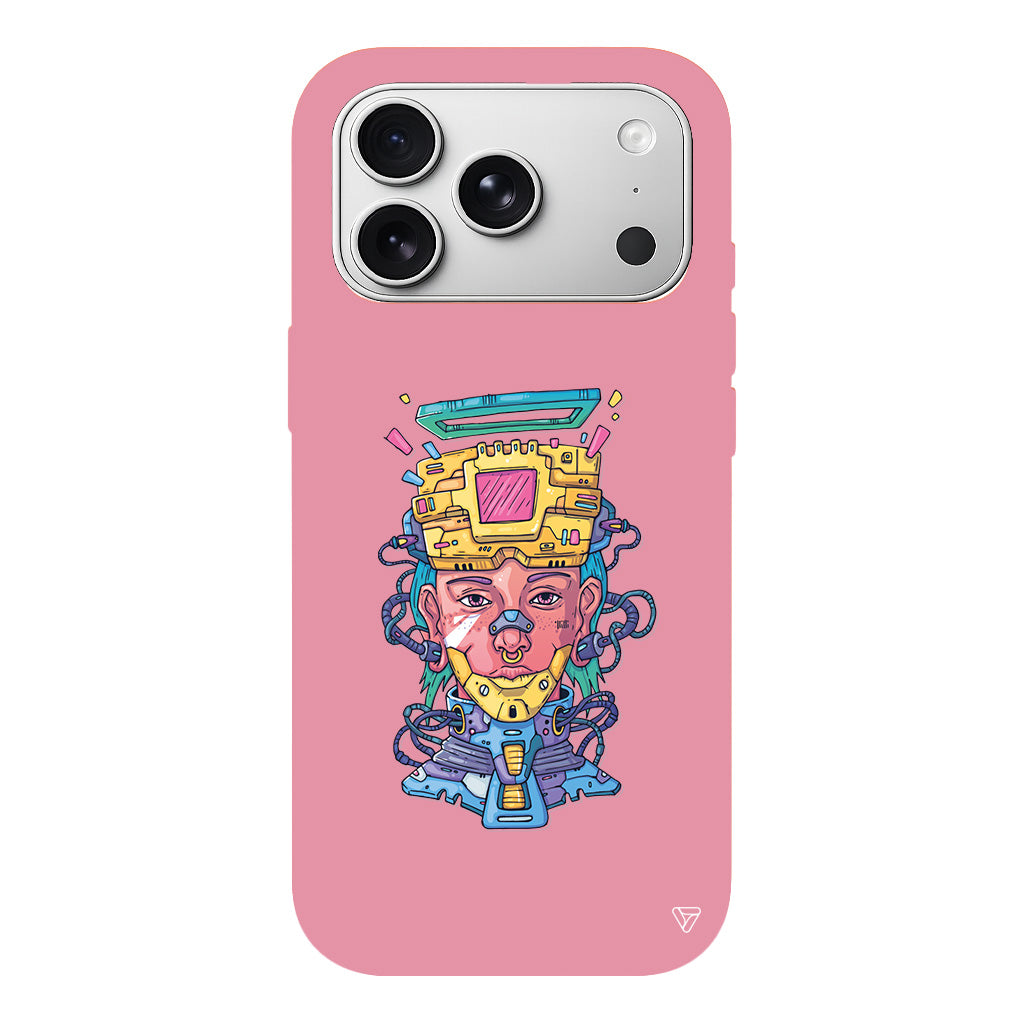 Cyperpunk Lansman Model İçi Kadife Silikon Telefon Kılıfı