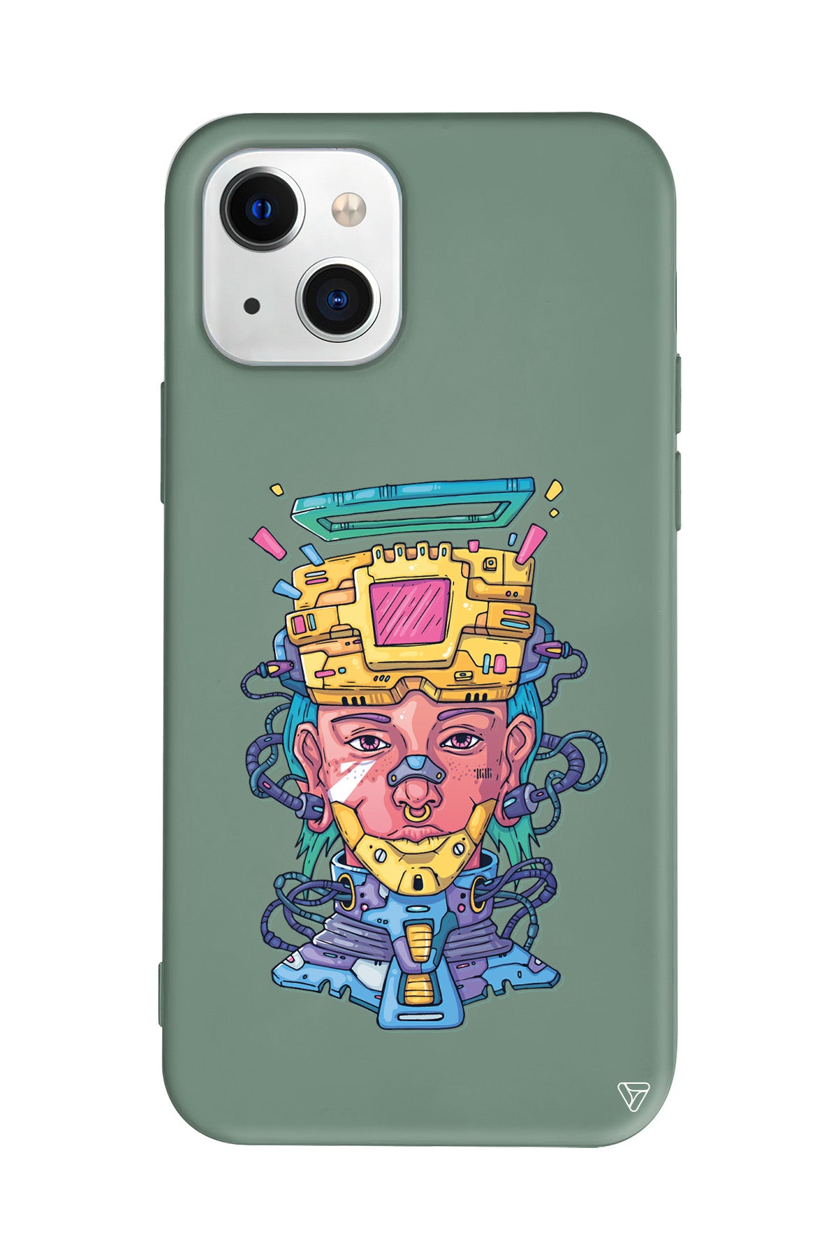 Cyperpunk Lansman Model İçi Kadife Silikon Telefon Kılıfı