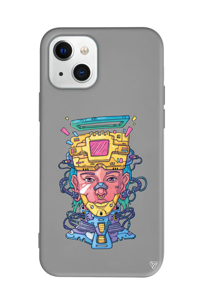 Cyperpunk Lansman Model İçi Kadife Silikon Telefon Kılıfı