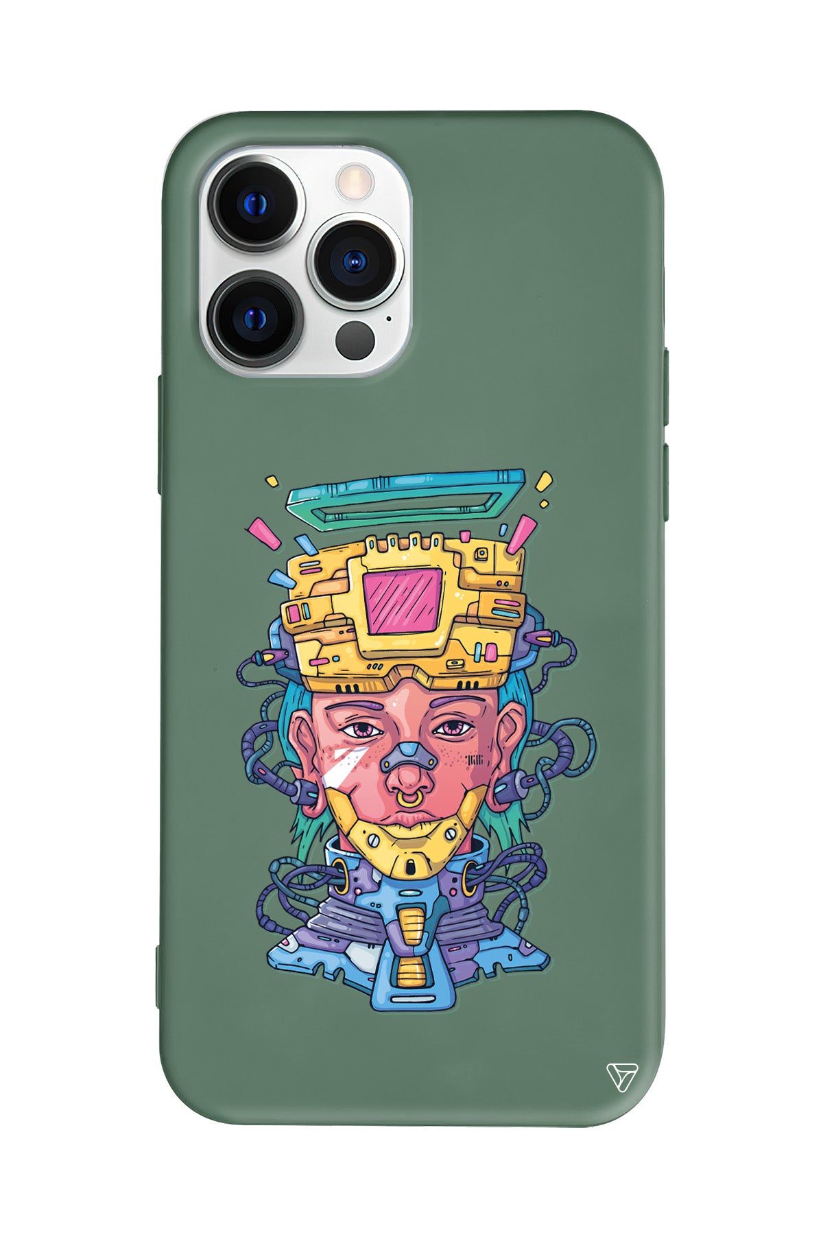 Cyperpunk Lansman Model İçi Kadife Silikon Telefon Kılıfı