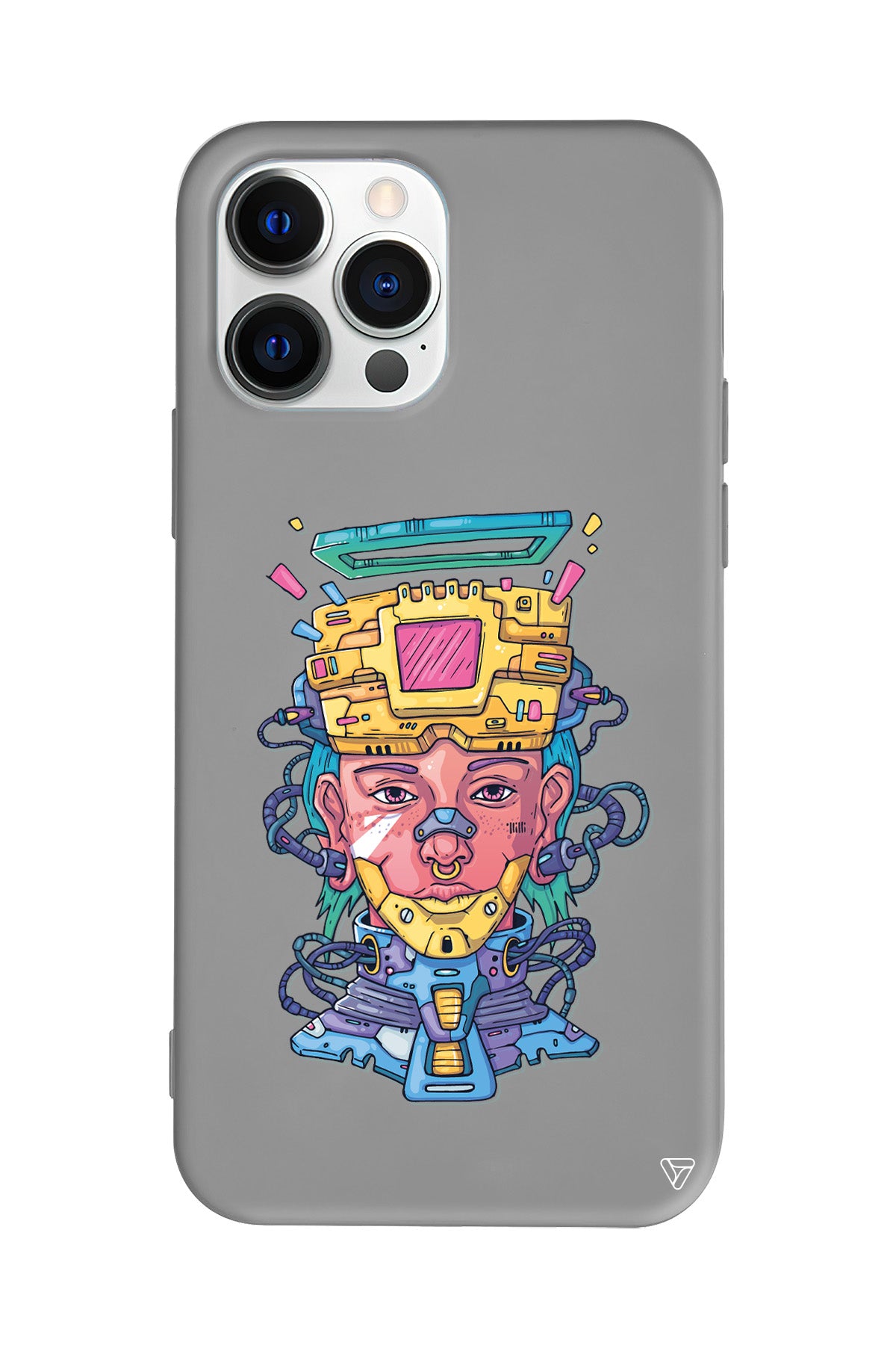 Cyperpunk Lansman Model İçi Kadife Silikon Telefon Kılıfı