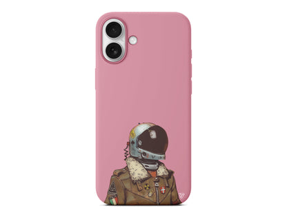 Motorcycle Man (Motorcu) Lansman Model İçi Kadife Silikon Telefon Kılıfı – Plus Serisine Özel