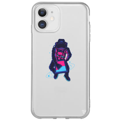 Mavi Dunya Lansman Model İçi Kadife Silikon Telefon Kılıfı