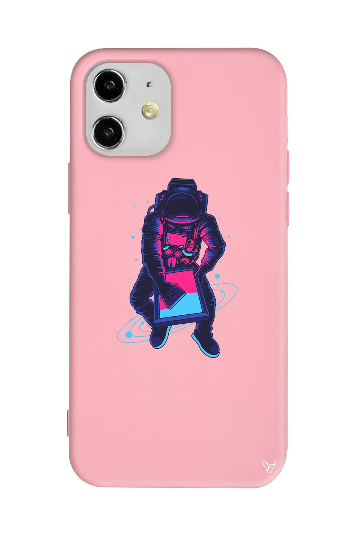 Mavi Dunya Lansman Model İçi Kadife Silikon Telefon Kılıfı