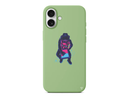 Mavi Dunya Lansman Model İçi Kadife Silikon Telefon Kılıfı