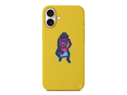 Mavi Dunya Lansman Model İçi Kadife Silikon Telefon Kılıfı