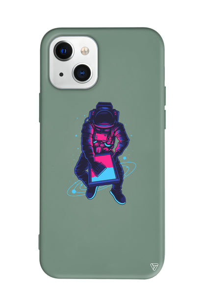 Mavi Dunya Lansman Model İçi Kadife Silikon Telefon Kılıfı – Plus Serisine Özel