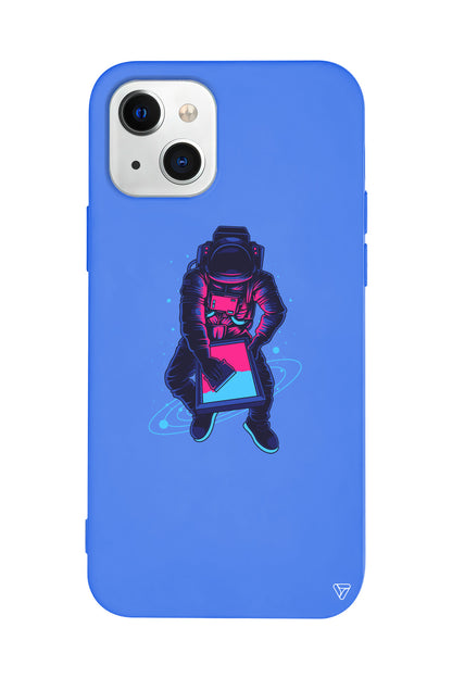 Mavi Dunya Lansman Model İçi Kadife Silikon Telefon Kılıfı – Plus Serisine Özel