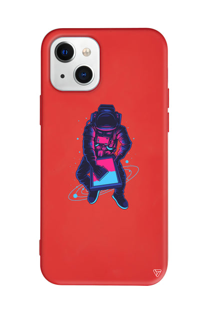 Mavi Dunya Lansman Model İçi Kadife Silikon Telefon Kılıfı – Plus Serisine Özel