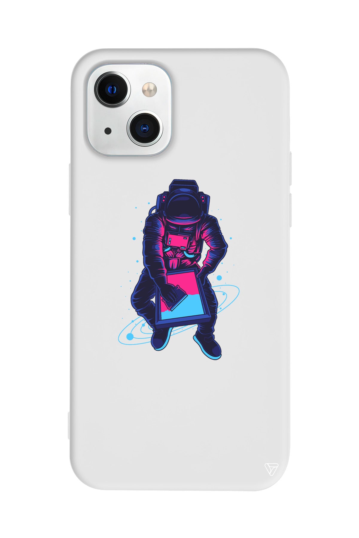 Mavi Dunya Lansman Model İçi Kadife Silikon Telefon Kılıfı