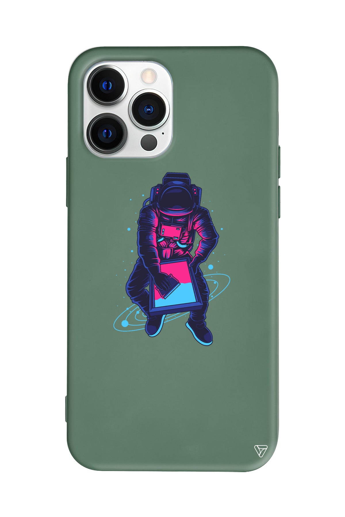 Mavi Dunya Lansman Model İçi Kadife Silikon Telefon Kılıfı