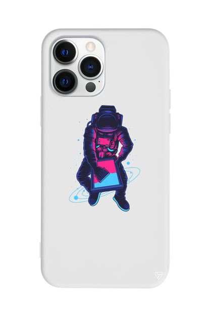 Mavi Dunya Lansman Model İçi Kadife Silikon Telefon Kılıfı