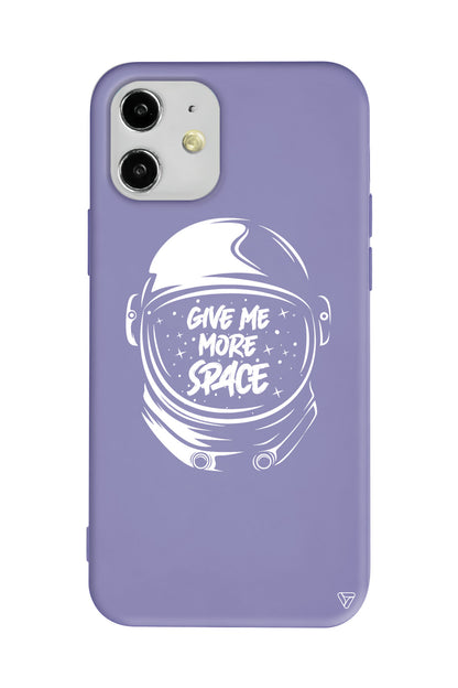 Give Me More Space Lansman Model İçi Kadife Silikon Telefon Kılıfı