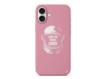 Give Me More Space Lansman Model İçi Kadife Silikon Telefon Kılıfı – Plus Serisine Özel