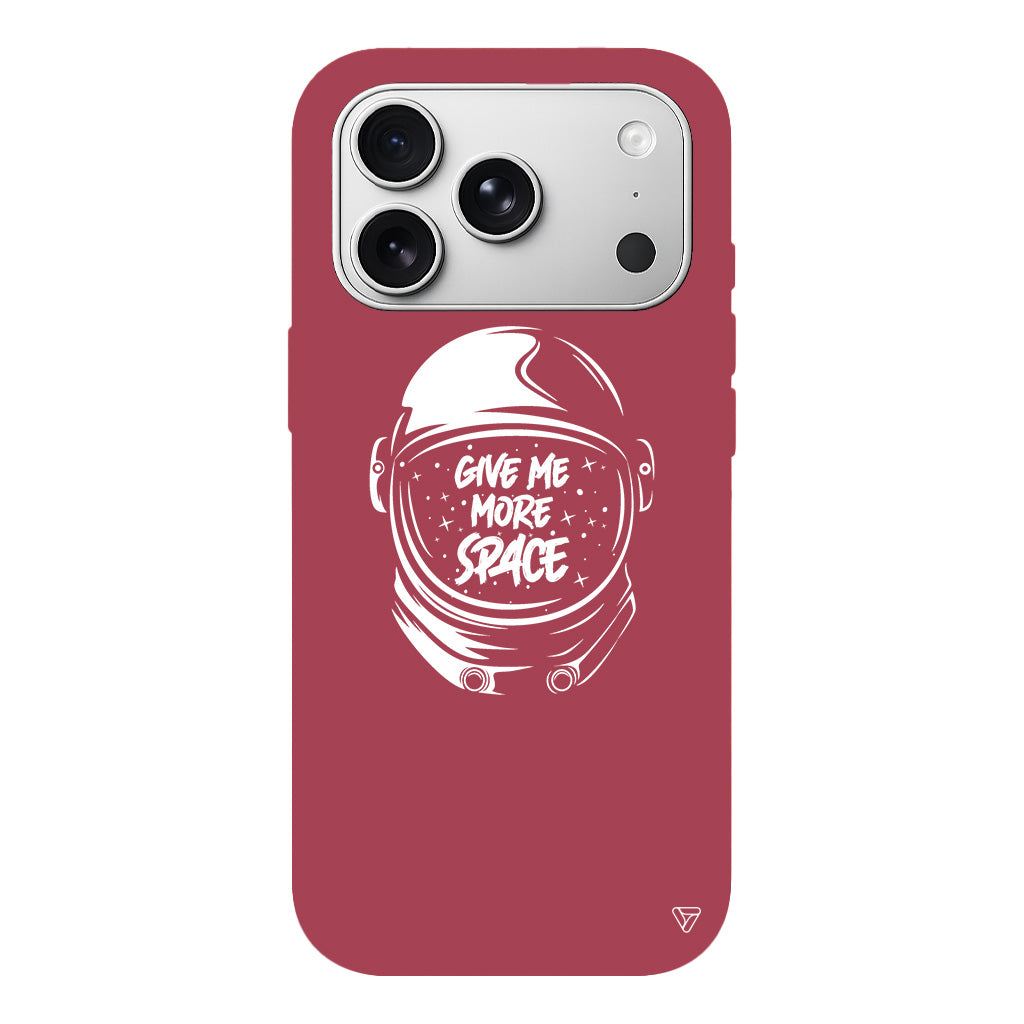 Give Me More Space Lansman Model İçi Kadife Silikon Telefon Kılıfı