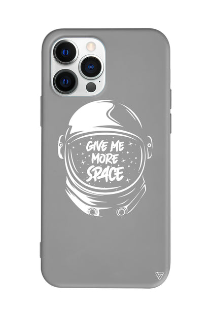 Give Me More Space Lansman Model İçi Kadife Silikon Telefon Kılıfı