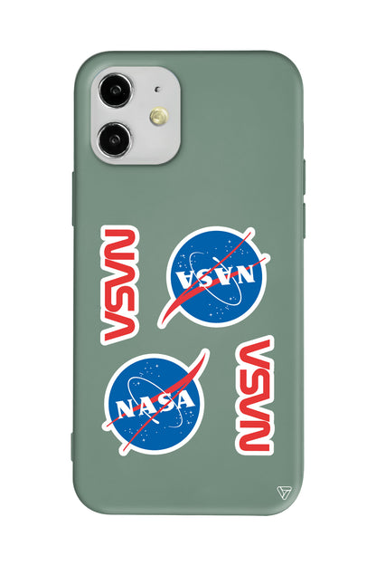 Space Station Lansman Model İçi Kadife Silikon Telefon Kılıfı