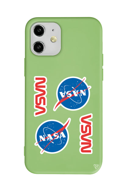 Space Station Lansman Model İçi Kadife Silikon Telefon Kılıfı