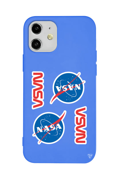Space Station Lansman Model İçi Kadife Silikon Telefon Kılıfı