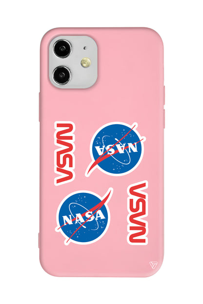 Space Station Lansman Model İçi Kadife Silikon Telefon Kılıfı