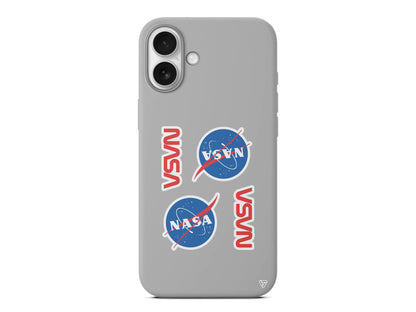 Space Station Lansman Model İçi Kadife Silikon Telefon Kılıfı – Plus Serisine Özel