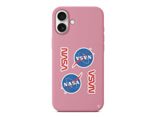 Space Station Lansman Model İçi Kadife Silikon Telefon Kılıfı – Plus Serisine Özel