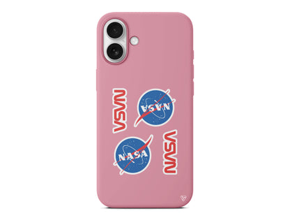 Space Station Lansman Model İçi Kadife Silikon Telefon Kılıfı