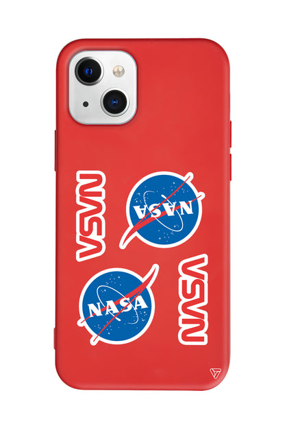 Space Station Lansman Model İçi Kadife Silikon Telefon Kılıfı – Plus Serisine Özel