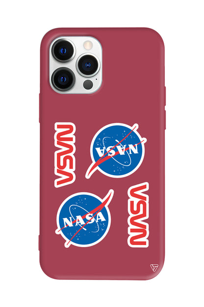 Space Station Lansman Model İçi Kadife Silikon Telefon Kılıfı