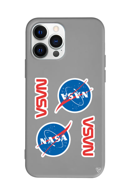 Space Station Lansman Model İçi Kadife Silikon Telefon Kılıfı