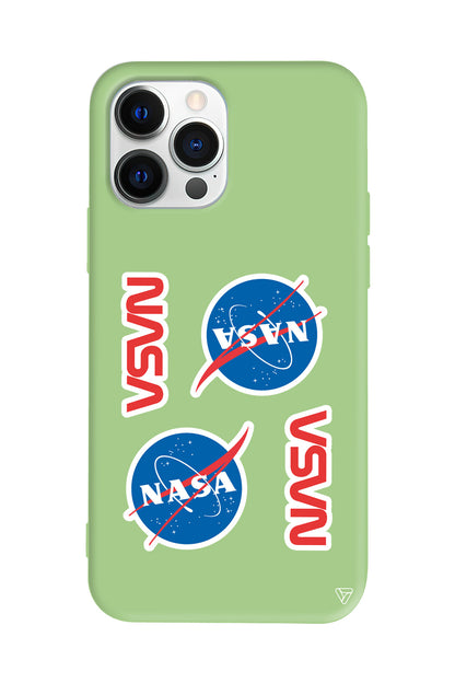 Space Station Lansman Model İçi Kadife Silikon Telefon Kılıfı