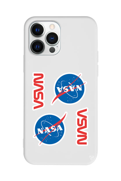 Space Station Lansman Model İçi Kadife Silikon Telefon Kılıfı