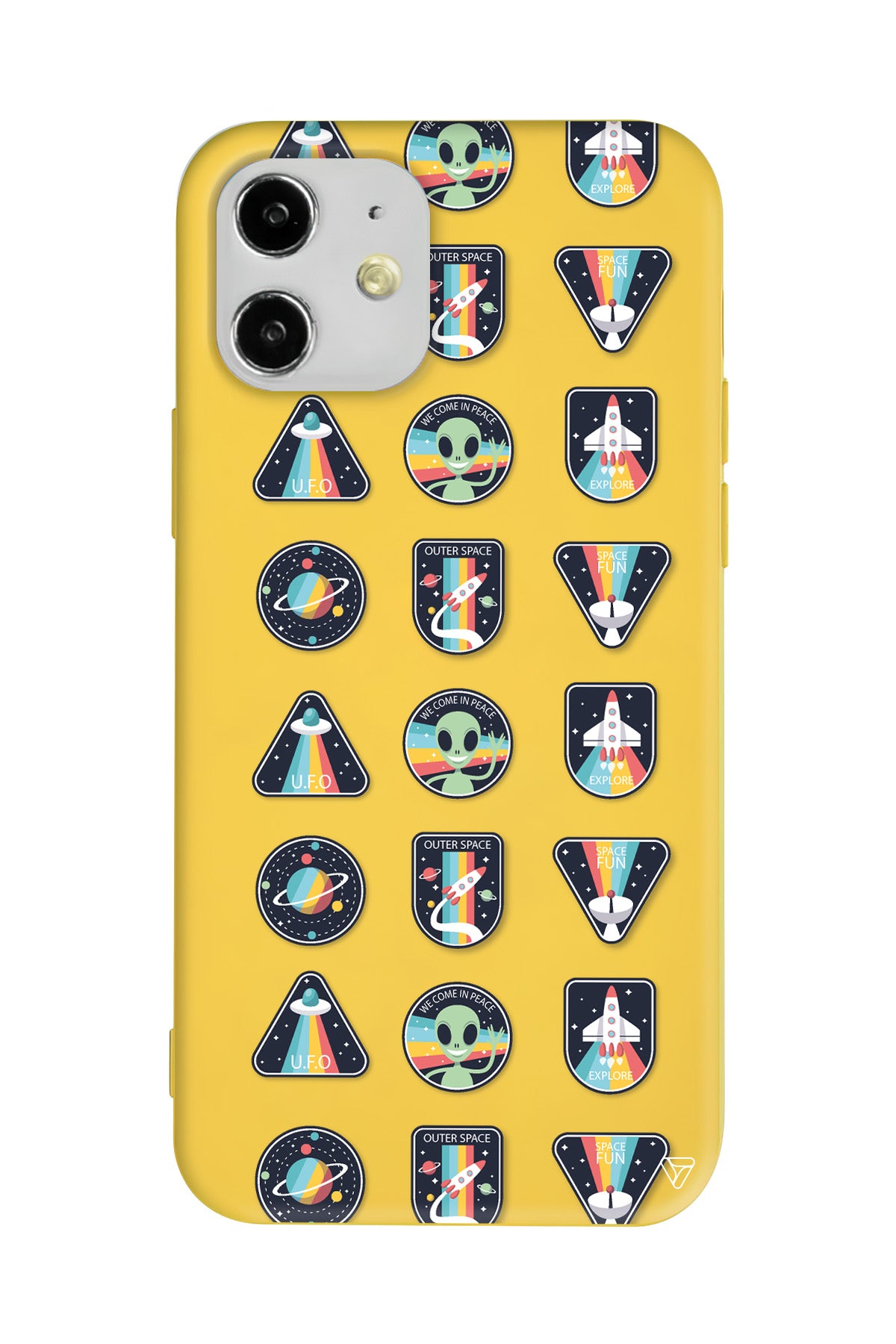 Stiker Lansman Model İçi Kadife Silikon Telefon Kılıfı