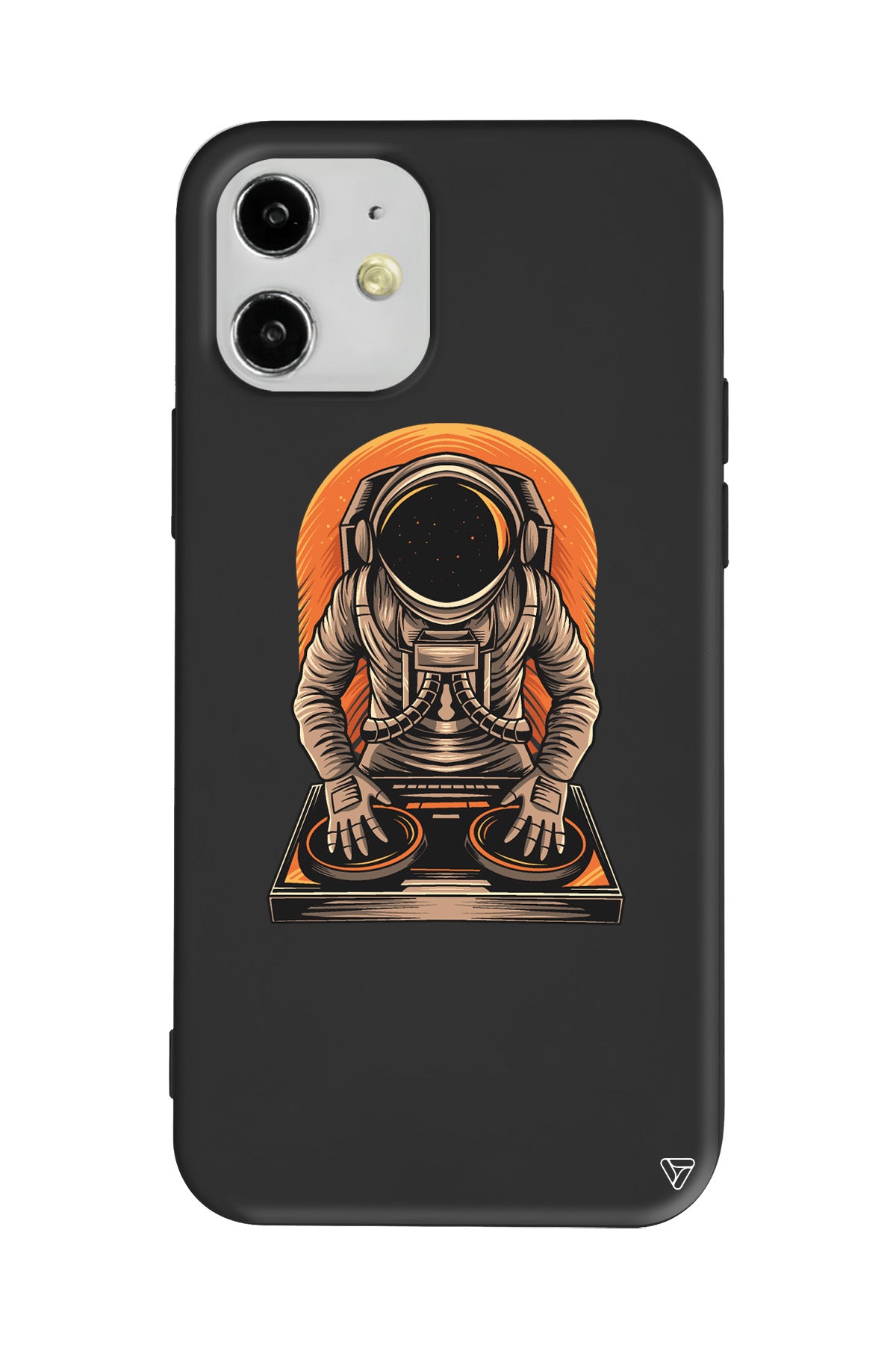 DJ Astronot Lansman Model İçi Kadife Silikon Telefon Kılıfı