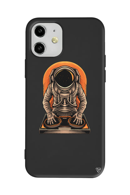 DJ Astronot Lansman Model İçi Kadife Silikon Telefon Kılıfı