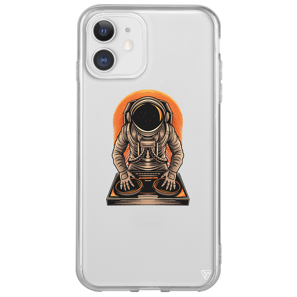 DJ Astronot Lansman Model İçi Kadife Silikon Telefon Kılıfı