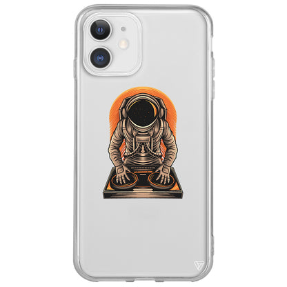 DJ Astronot Lansman Model İçi Kadife Silikon Telefon Kılıfı