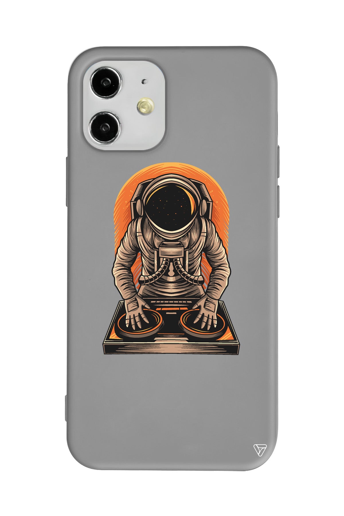 DJ Astronot Lansman Model İçi Kadife Silikon Telefon Kılıfı