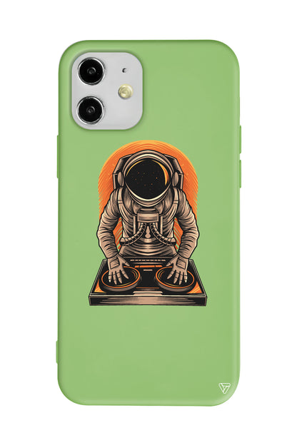 DJ Astronot Lansman Model İçi Kadife Silikon Telefon Kılıfı